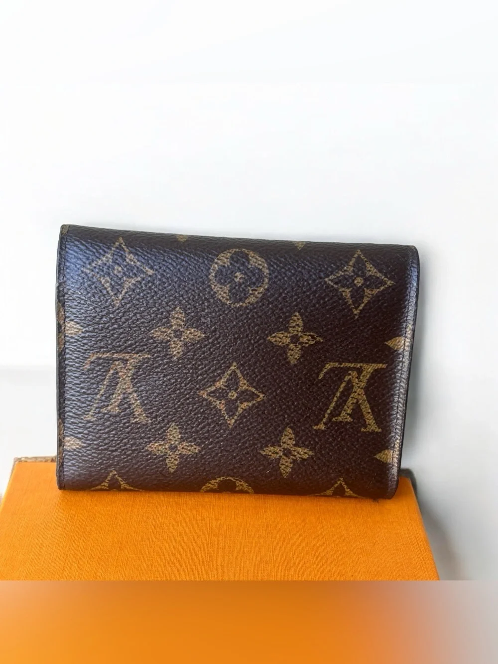 Louis Vuitton Victorine Monogram Rose Ballerine Wallet & Box